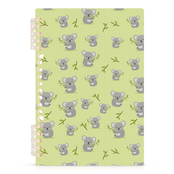 Spiral Journal Notebook Bradypod A5 Lined Hardcover PP Material with 60 Pages Paper College Ruled Notebook for Work Note Taking Writing 5.7x8.3 Inch