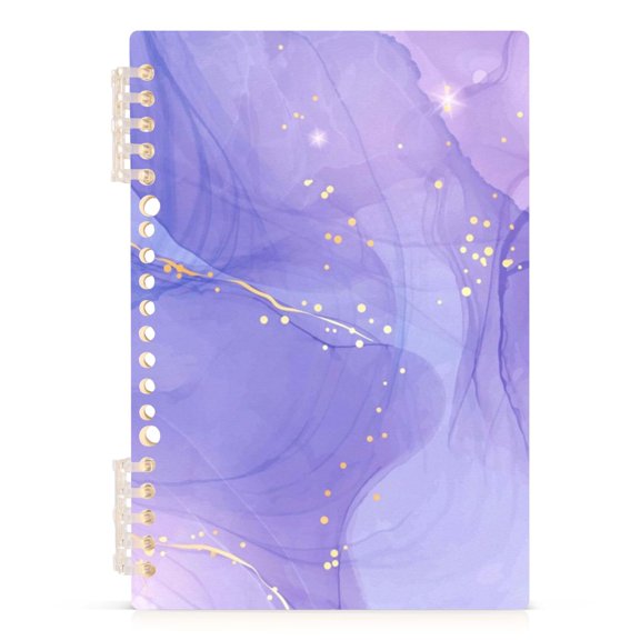 Spiral Journal Notebook Cute Boho A5 Lined Hardcover PP Material with 60 Pages Paper College Ruled Notebook for Work Note Taking Writing 5.7x8.3 Inch