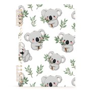 Spiral Journal Notebook Cute Koala A5 Lined Hardcover PP Material with 60 Pages Paper College Ruled Notebook for Work Note Taking Writing 5.7x8.3 Inch