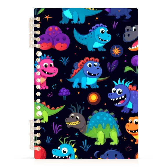 Spiral Journal Notebook Dinosaurs College Ruled Notebook 8.3" x 5.7" A5 Lined Thick Paper Page