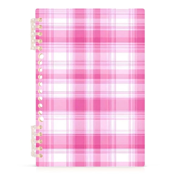 Spiral Journal Notebook Light Pink Line A5 Lined Hardcover PP Material with 60 Pages Paper College Ruled Notebook for Work Note Taking Writing 5.7x8.3 Inch