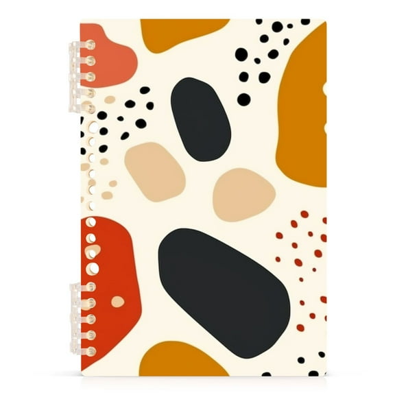 Spiral Journal Notebook Multi Polka Dots College Ruled Notebook 8.3" x 5.7" A5 Lined Thick Paper Page