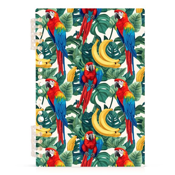 Spiral Journal Notebook Parrot One A5 Lined Hardcover PP Material with 60 Pages Paper College Ruled Notebook for Work Note Taking Writing 5.7x8.3 Inch