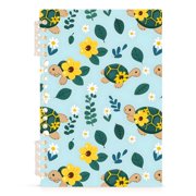 Spiral Journal Notebook Turtle A5 Lined Hardcover PP Material with 60 Pages Paper College Ruled Notebook for Work Note Taking Writing 5.7x8.3 Inch