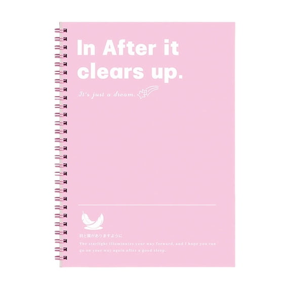 Spiral Journal Notebooks,Thick Student Coil Notebook,A5/B5 60 Sheets,6 Assorted Colors,College Note Bound Journal,Spiral Journals Notebooks for Writing,Note Taking & Working(Pink)