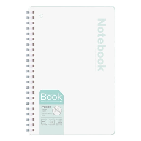 Spiral Lined Notebook,A5 Business Journal Soft Ring Notebooks.7.99 X 5.51 Inch Smooth Writing Journal Coil Notebook,60 Sheets,Softcover College Ruled Notebook for Work,Note Taking,Writing,Green