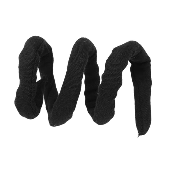 Spiral Lock Hair Ties Bendable Long Dreadlock Ponytail Holder for Thick Hair Stretchable Wire Dreadlock Hair Band Accessory Soft Fabric Wrap Hair Clip for Braids Lock Dreadlock Hair Wrap Black