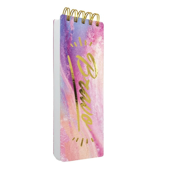 Spiral Memo List Pad, Sturdy Covers, 3 x 8.5, 300 Pages, Splashy Notes for Memo, Bravo Character