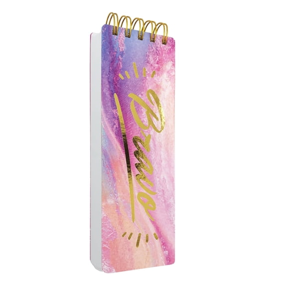 Spiral Memo List Pad, Sturdy Covers, 3 x 8.5, 300 Pages, Splashy Notes for Memo, Bravo Character