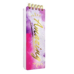 Spiral Memo List Pad, Sturdy Covers, 3x8.5, 300 Pages, Splashy Notes for Memo, Amazing Character