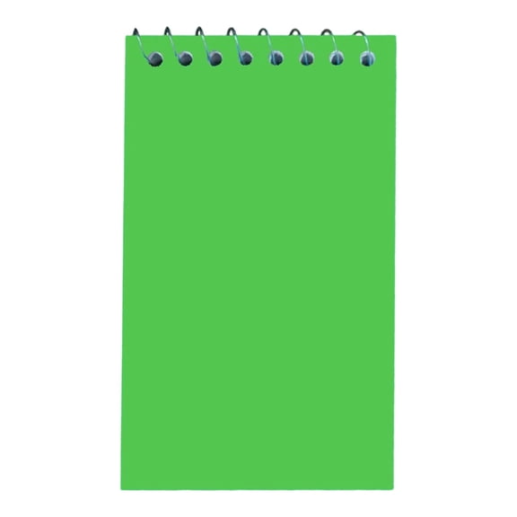 Spiral Memo Pads,Top Wire Bound Notebook,50 Sheets,3 x 5 Inch Pocket Notepad,College Ruled,Memo Lined Notebook Journal for Home and Office Supplies,Assorted Primary Colors Choice(Green)