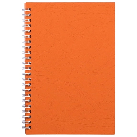 Spiral Notebook, 100 Lined Pages/50 Sheets College Ruled Spiral Bound Journal A5 Size Wirebound Notebooks & Writing Notepads, Softcover Bound Journal for Work, Office, Note Taking(Orange,8.2x5.5")