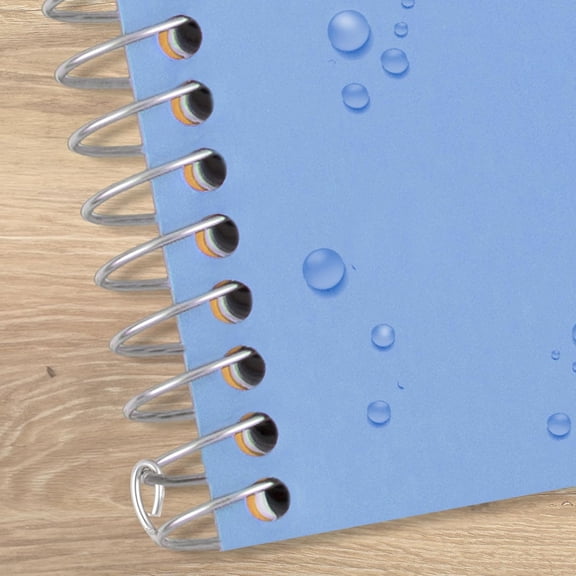 Spiral Notebook, 2 Subject, College Ruled Paper, 6" x 9.5", 80 Sheets, Blue