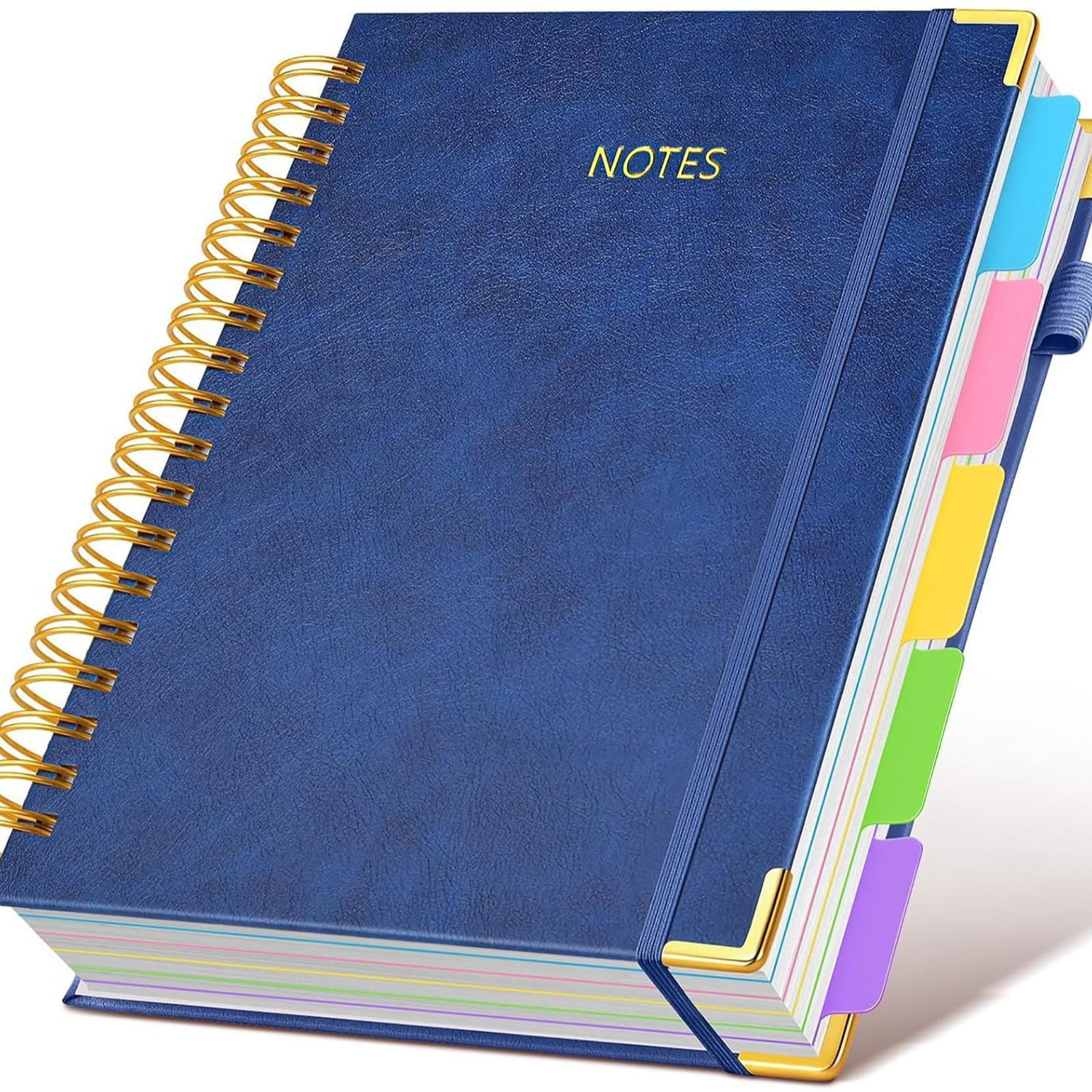 Hard Work Notebook Spiral Notebook, 5 Subject Notebook, Hardcover Spiral Journal, Office ...