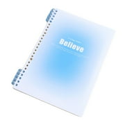 Spiral Notebook A5 College Wide Ruled Notebooks Gradient Small Lined Notebook Bulk Writing Books for Adults Book Notes Journal Supplies for Work Note Taking Diary Home Office Supplies, Gradient Blue