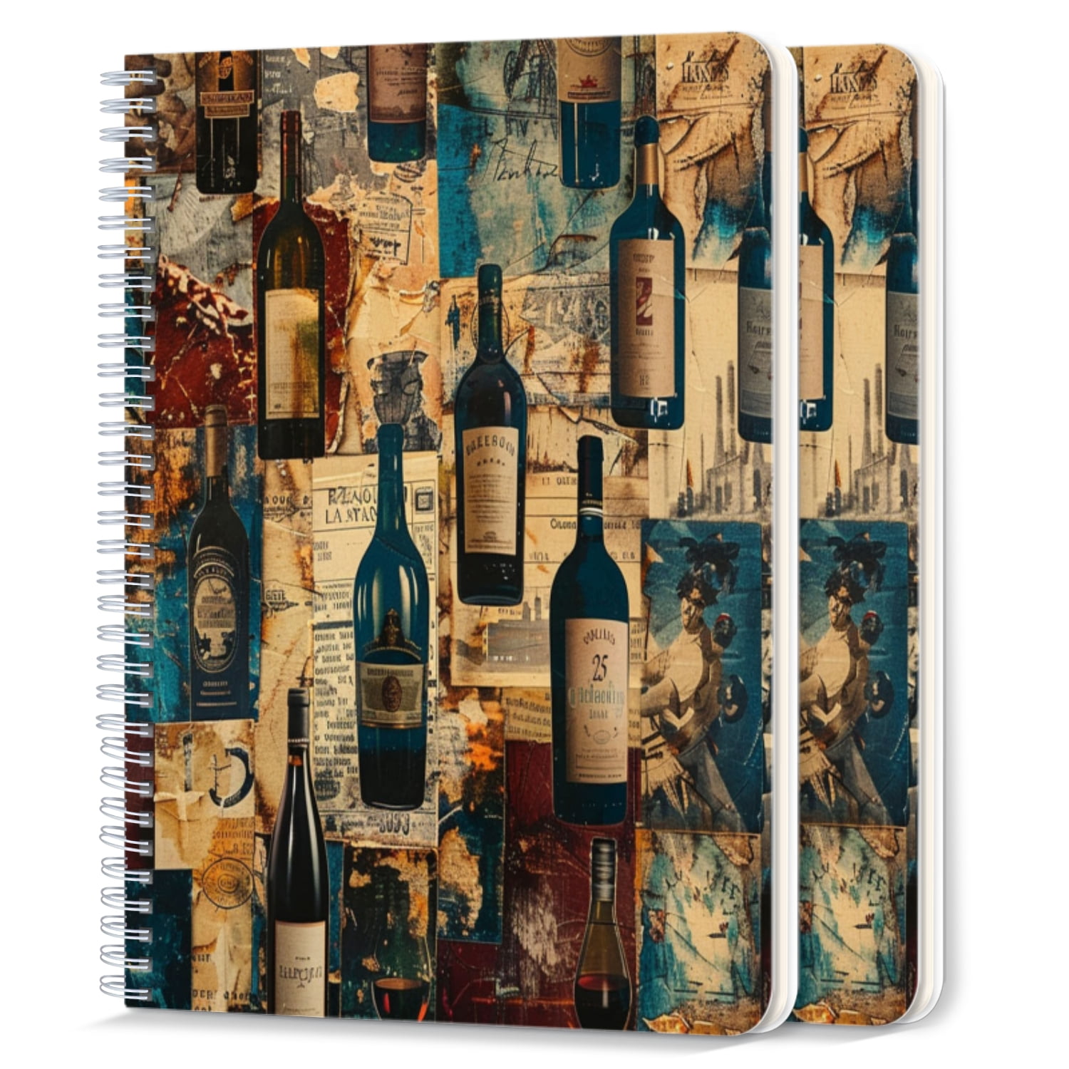 Collage Ruled Journal Spiral Notebook,College Ruled Journal,8.26
