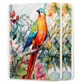 thumbnail image 1 of Spiral Notebook,College Ruled Journal,8.26" x 5.71" 50 Sheets/100 Pages,2 Pack - Colorful Parrot Perched on Exotic Tree Branch, 1 of 7