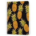 thumbnail image 1 of Spiral Notebook,Double-Wire Spiral College Lined Journal Notebook for Study and Notes,100 Pages,5.71x 8.26 in - Simple Pineapple Repeat Pattern, 1 of 7