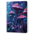 thumbnail image 1 of Spiral Notebook,Double-Wire Spiral College Lined Journal Notebook for Study and Notes,100 Pages,5.71x 8.26 in - Lush Mushroom Grove in a Magical Underworld, 1 of 7