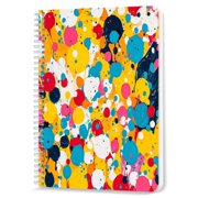 Spiral Notebook,Double-Wire Spiral College Lined Journal Notebook for Study and Notes,100 Pages,5.71x 8.26 in - Abstract Pop Art with Colorful Dots