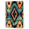 thumbnail image 1 of Spiral Notebook,Double-Wire Spiral College Lined Journal Notebook for Study and Notes,100 Pages,5.71x 8.26 in - Boldness of Angular Geometric Shapes, 1 of 7
