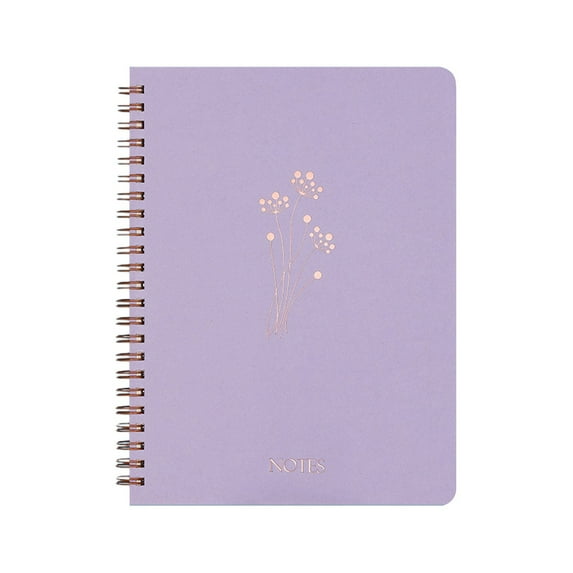 Spiral Notebook, Furenl Aesthetic Notebook Cute Preppy Style 8X6 Journal/Notebook with Large Pockets and Ruled Pages Perfect for Staying Organized While Working or Studying, A Floral Notebook