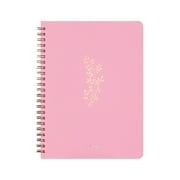 Spiral Notebook, Furenl Aesthetic Notebook Cute Preppy Style 8X6 Journal/Notebook with Large Pockets and Ruled Pages Perfect for Staying Organized While Working or Studying, A Floral Notebook