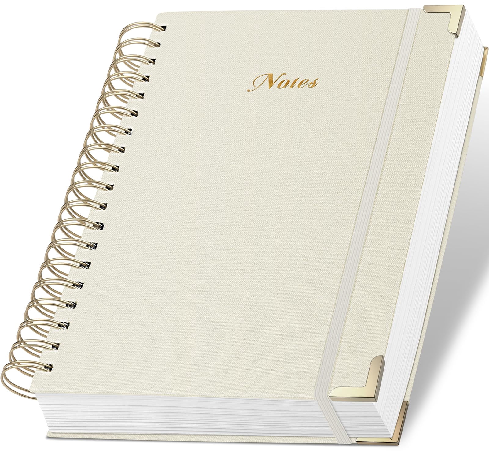 Notebook Structure Paper Spiral Notebook Journal, 328 Pages Linen Hardcover College Ruled ...