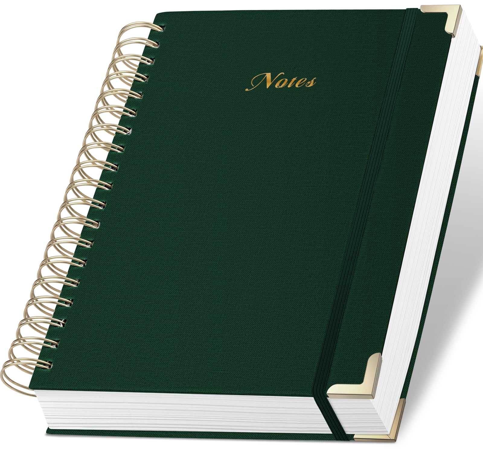 Notebook Structure Paper Spiral Notebook Journal, 328 Pages Linen Hardcover College Ruled ...