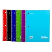 Spiral Notebook - Solid 70 count, 6 Pack