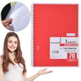 thumbnail image 1 of Spiral Notebook Wide Ruled 1 Subject Notebook with 70 Sheets, 7.9 x 10.6 Inch Composition Notebook for Writing Notes, Journaling and Everyday Organization Office Supplies, 1 of 4