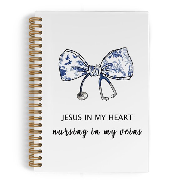 Spiral Notebook for Nurses Medical Journal 5.5x8.3 Inch 164 Pages