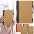 thumbnail image 1 of Spiral Notebook with Pen, College Ruled Writing Pad, Thick Hardcover, for Journals, Stud ents, Office and Business Red 1Set, 1 of 6