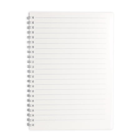 Spiral Notebooks  1-Pack  5.7 x 7.9 inch  80 Pages Per Notebook  Clear Matte  Smudge-Resistant Cover  Heavyweight Paper  Perfect for Journaling  Note-Taking  and More