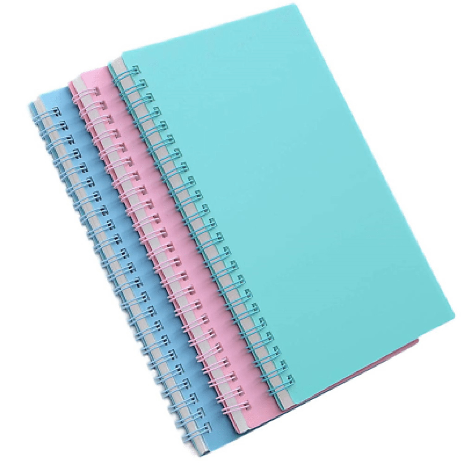 Spiral Notebooks, 3 Pack B5 Thick Plastic Hardcover, Graph Ruled Paper ...