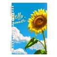 thumbnail image 1 of Spiral Notebooks 60 Sheets 120 Pages A5 Journal Notepad 8.3x5.7 Inch Thick Adjustable College Ruled Paper Hello Summer Sunflower, 1 of 8