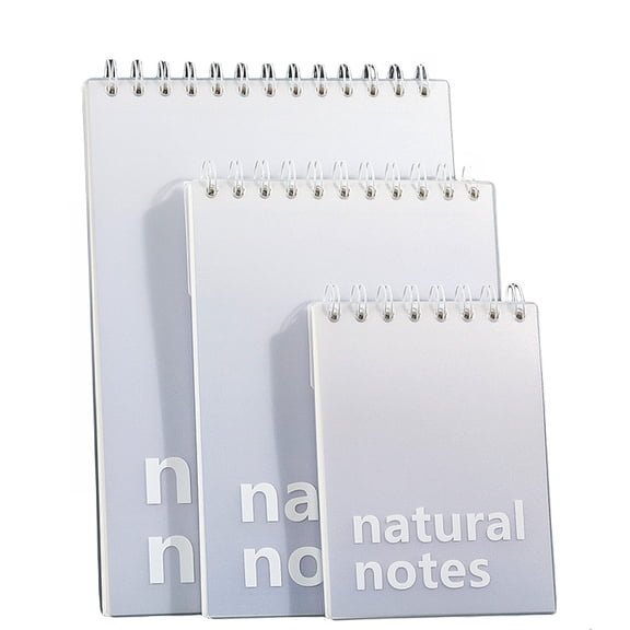 Spiral Notebooks  8" X 5.8", College Ruled Paper, 80 Sheets Wide Ruled Spiral Notebook ,Virgin Wood Pulp Paper ,Pink,Purple, Blue ,Spiral Lined Notebooks for Work ,No Ink Leakage