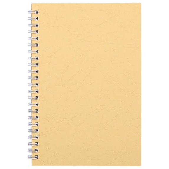 Spiral Notebooks,A5 Lined,Margin White Paper,Glossy Card Cover,Leather Grain,College Ruled Journals,Thick Paper Notebook for Work,Study and Notes Taking,Gifts for Women & Men(8.26x5.51")(Yellow)