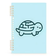 Spiral Notebooks Cute Line Turtle 60 Sheets 120 Pages A5 Journal Notepad 8.3x5.7 Inch Thick Adjustable College Ruled Paper