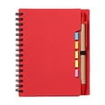 thumbnail image 1 of Spiral Notebooks,Lined Journal Notebook With Pen Holder & Colorful Sticky Tabs,Small Pocket Notebook For Business,Writing and Note Taking,Notepad With Divider Tabs,4 Colors(5.7X4.56")(Red), 1 of 9