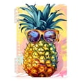 thumbnail image 1 of Spiral Notebooks Pineapple with Glasses 60 Sheets 120 Pages A5 Journal Notepad 8.3x5.7 Inch Thick Adjustable College Ruled Paper, 1 of 8