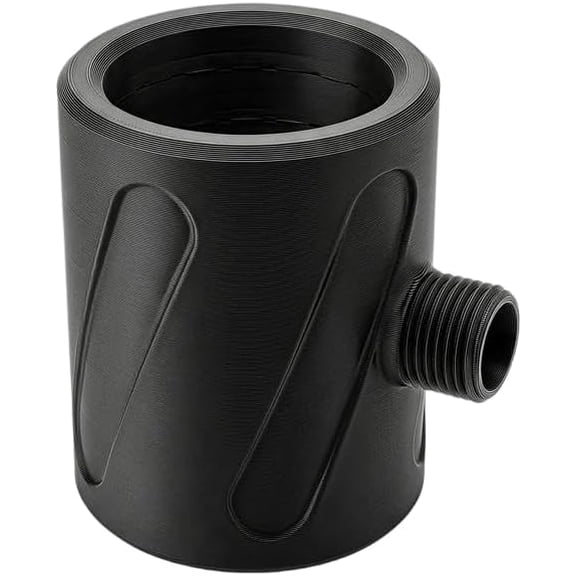 Spiral Nozzle Men's Cleaning Shower Head, 360 Ring Water Spray, Strong Water Flow, Long-Lasting and Wear-Resistant, Black, High Pressure, Plastic(Q)