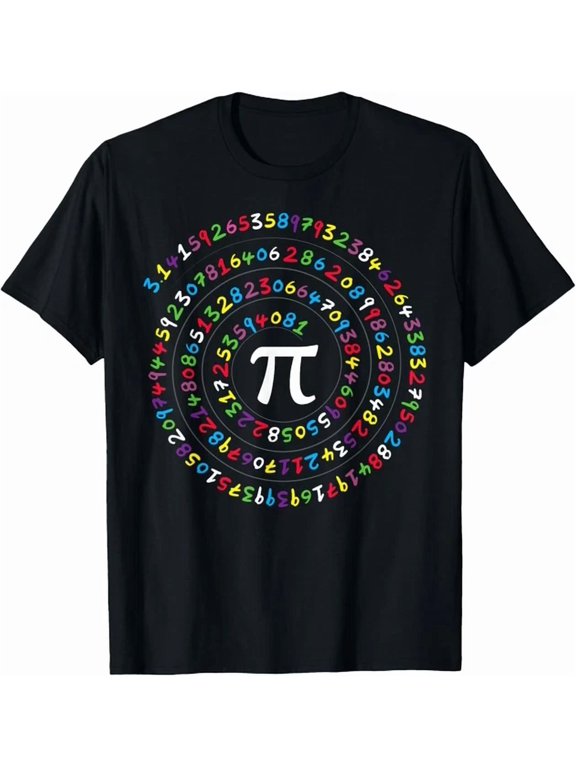 Spiral Numbers Pi Ratio Teacher And Student Day Gift Idea T-Shirt, Size S-5XL