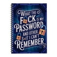 thumbnail image 1 of Spiral Password Codebook What The Fck Is My Password And Other Things I Can'T Remember Organize Personal And Account Information Securely With Lock Design Spiral-Bound Notebook, 1 of 6