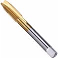 thumbnail image 1 of Spiral Point Plug Threading Tap M12 x 1.25 Thread, Ground Threads H2 3 Flutes, High Speed Steel HSS 6542 Metric Screw Milling Threading Tap, Titanium Coated, 1 of 5