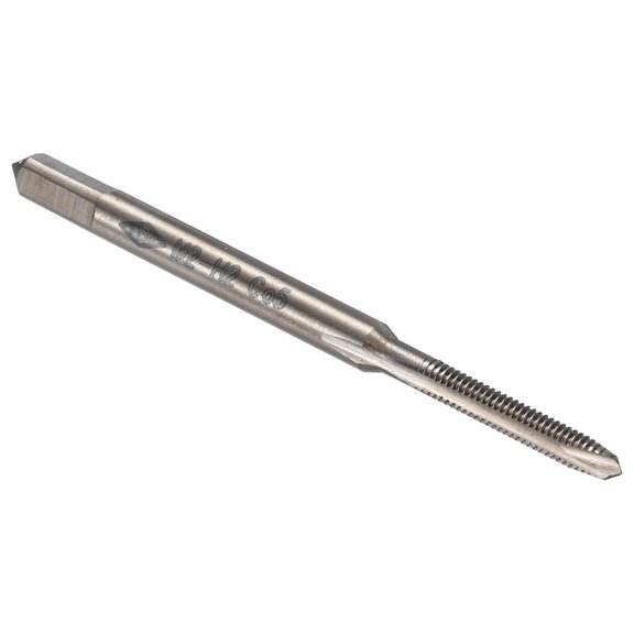 Spiral Point Plug Threading Tap M2 x 0.4 Thread, Ground Threads H2 , M35 HSS-CO Heat Coloring