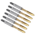 thumbnail image 1 of Spiral Point Plug Threading Tap M4 x 0.7 Thread, Ground Threads H2 , HSS 6542 Titanium Coated, 6pcs, 1 of 7