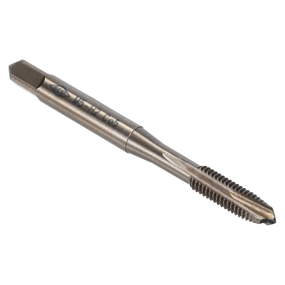 Spiral Point Plug Threading Tap M5 x 0.8 Thread, Ground Threads H2 , M35 HSS-CO Heat Coloring