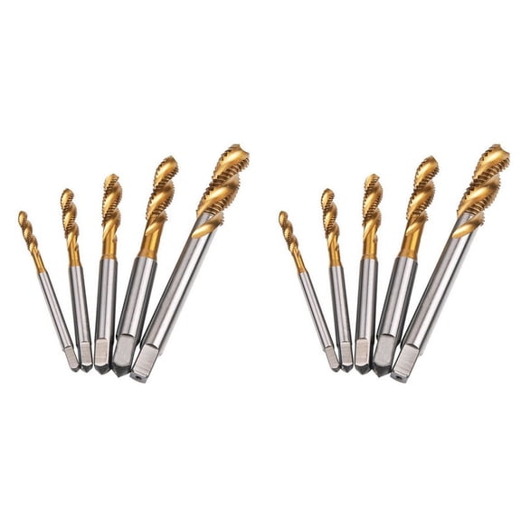 Spiral Pointed Taps Tapping Thread Forming Tap Hss 10Pc Metric Spiral Fluted Machine Screw Tap M3  M5 M6 M8