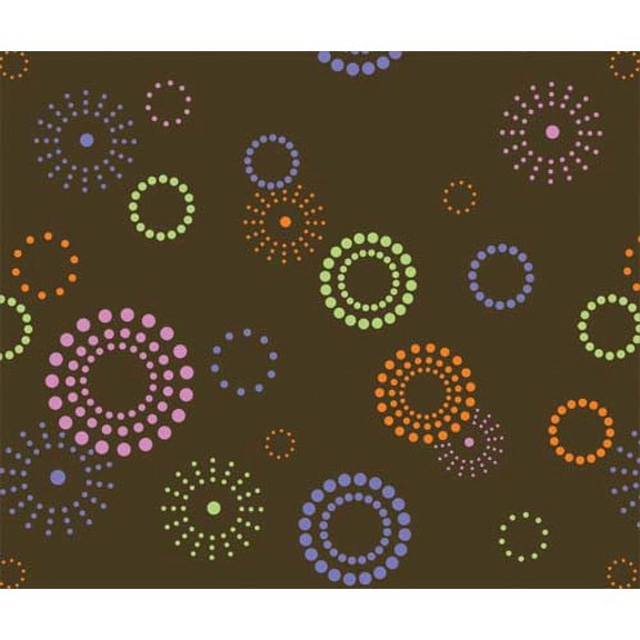 Spiral Pop Circle Wallpaper Design Wall Stencil SKU #3624 by Designer Stencils